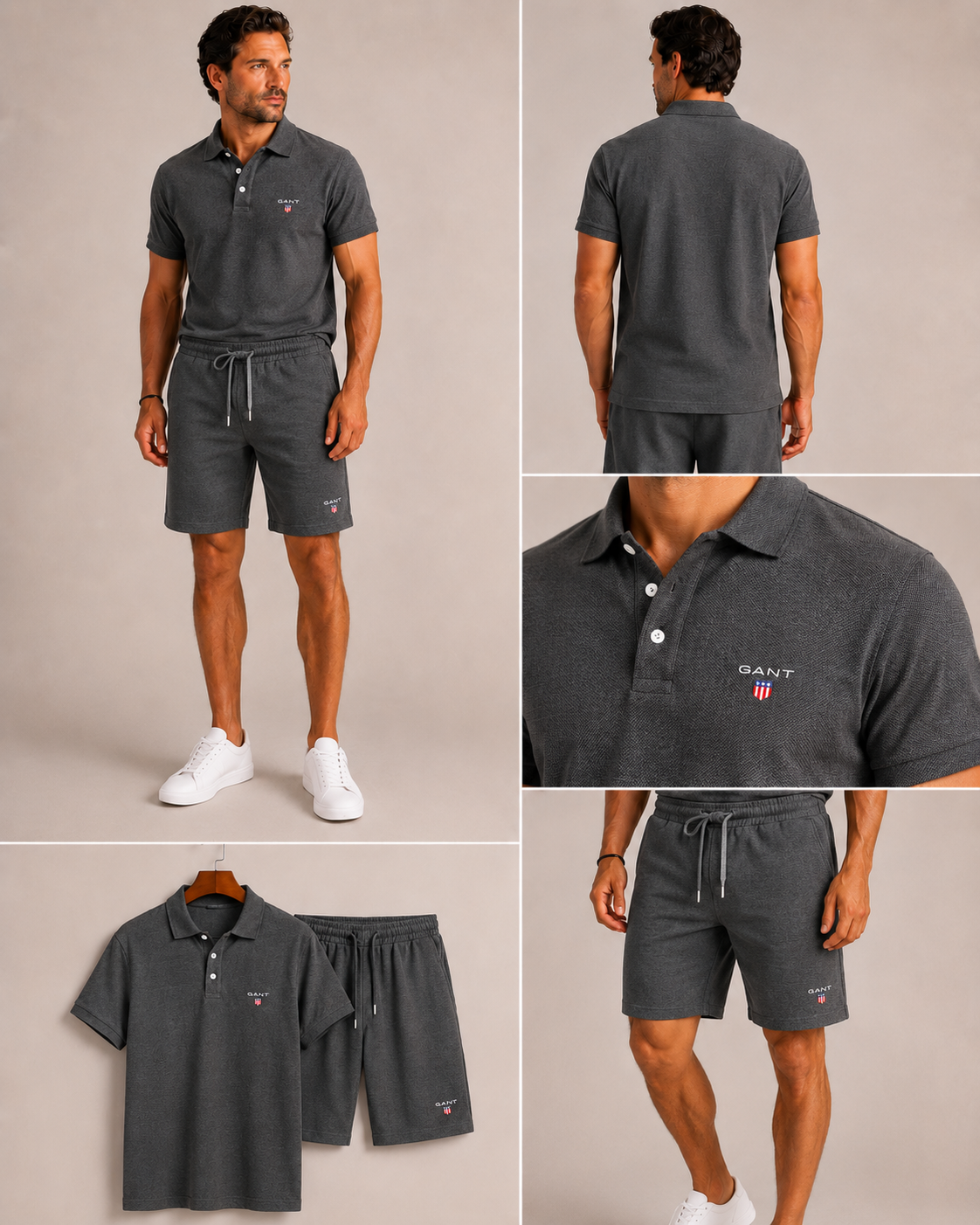 GANT Elliot Polo & Shorts Set