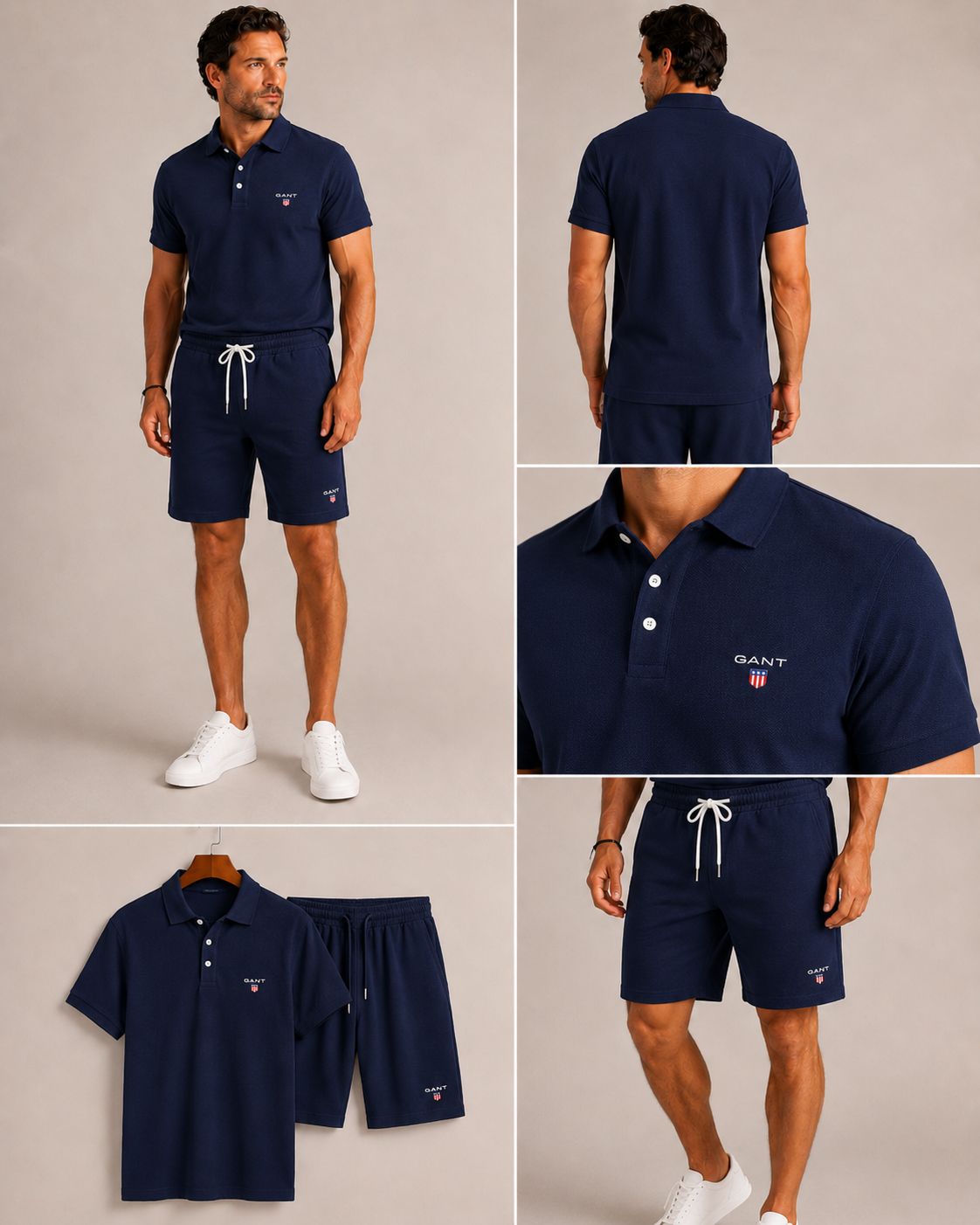 GANT Elliot Polo & Shorts Set