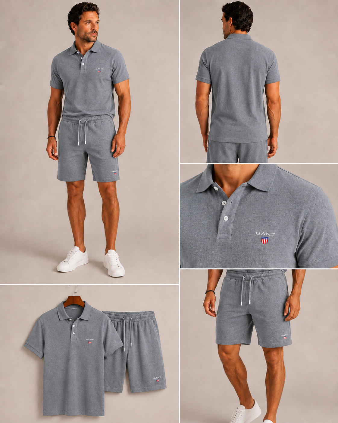 GANT Elliot Polo & Shorts Set