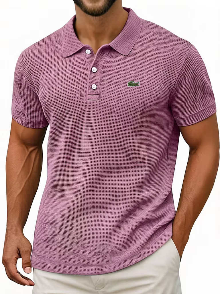 Everyday Cotton Waffle Polo