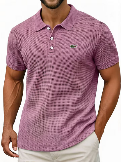 Everyday Cotton Waffle Polo