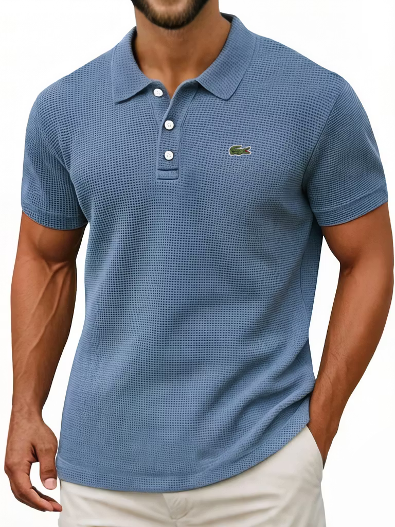 Everyday Cotton Waffle Polo