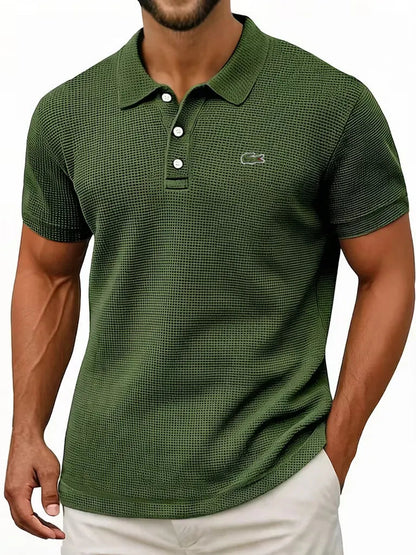 Everyday Cotton Waffle Polo