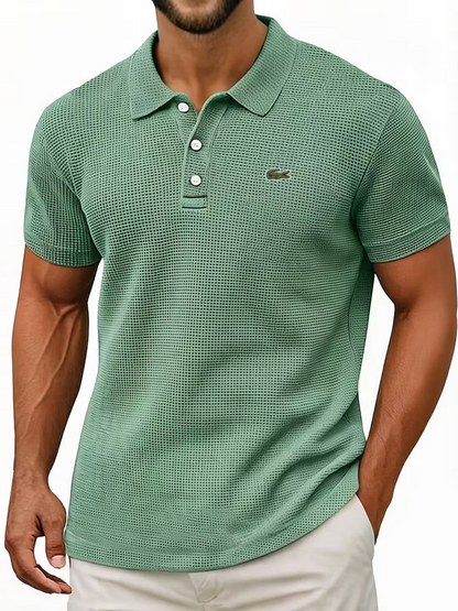 Everyday Cotton Waffle Polo