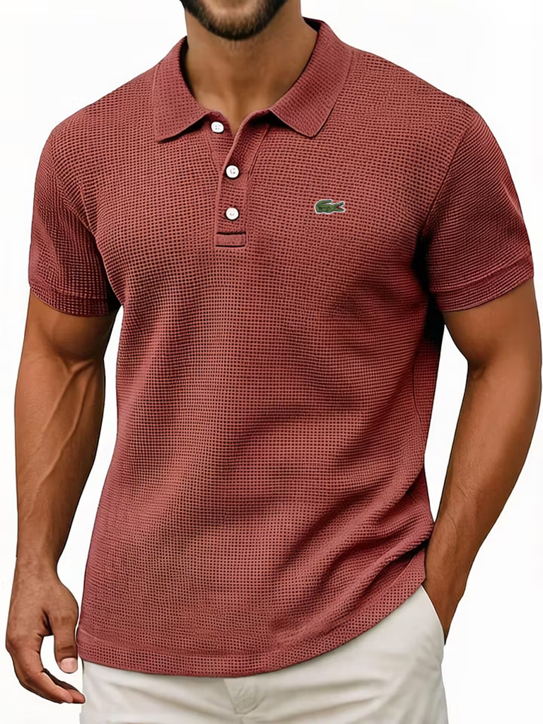 Everyday Cotton Waffle Polo