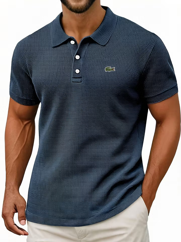 Everyday Cotton Waffle Polo
