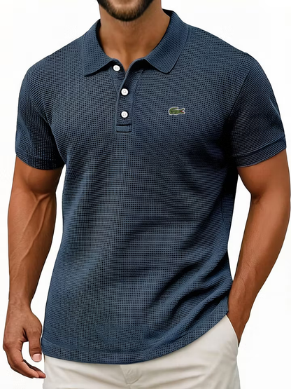 Everyday Cotton Waffle Polo